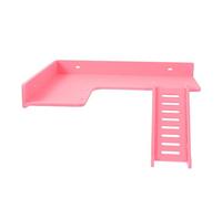 WOONEKY Échelle pour Hamster Plateforme Grimpante pour Petits Animaux Accessoires De Cage Amusants Et Couleur Rose