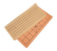 WOONEKY Échiquier Chinois Pliable Cuir Synthétique Tapis de Jeu pour Xiangqi Go et Échecs Militaires Portable et Adapté Aux Étudiants et Adultes
