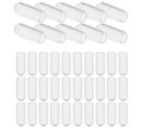 WOONEKY Embouts De Serrage-tête En Caoutchouc Transparent 200pcs Pour Bandeaux 6mm Accessoire De Protection Facile à Installer Personnalisation