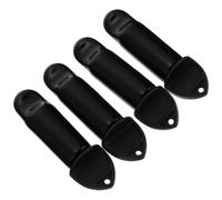 WOONEKY Ensemble 8 Pièces Brosses Noires de Nettoyage pour Robinets à Bière en Fût 4 Housses en Caoutchouc Anti-éclaboussures, Outils Flexibles pour Entretien et Protection des Robinets