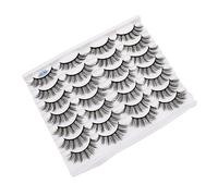 WOONEKY Ensemble De 14 Paires De Faux Naturels Recourbés 5d Pour Un Maquillage Complet Et Naturel Idéal Pour Une Fête Un Mariage Ou Tout Simplement Pour Un Usage Quotidien