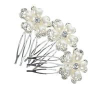 WOONEKY Ensemble De Peignes À Cheveux En Strass Accessoire De Coiffure Pour Mariée Peigne Latéral Tendance Pour Femmes