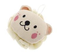 WOONEKY Éponge de Bain Exfoliante Douce avec Lion Cartoon Gommage Corps et Fleur pour et Filles Accessoire Bain Pratique avec Boucle Suspendue