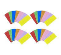 WOONEKY Étiquettes Effaçables à Sec Réutilisables 28 Pcs 7,6 X 3 Cm, Autocollants Amovibles Imperméables pour Bocaux, Rangement la Cuisine et Bureau, Compatibles Verre Plastique