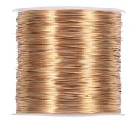WOONEKY Fil de Cuivre 0,4 Mm Fil Soi-même pour Bijoux et Jardinage Rouleau de 100 M Non Décoloré pour Bricolage Créatif et Loisirs Manuels