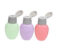 WOONEKY Flacon De Dissolvant Pour Vernis à Ongles 3pcs Pompe Vide 100ml Distributeur De Manucure Fournitures De Salon Évitez Déversements Vert
