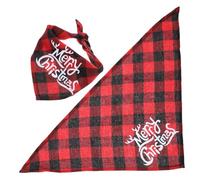 WOONEKY Foulard De Noël Triangulaire pour Animaux De Compagnie Bandana pour Chats Et Chiens Bavoir Respirant Adorable Accessoire pour Animaux De Compagnie