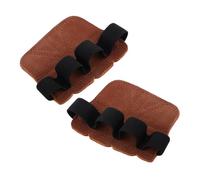 WOONEKY Gants de Levage Cuir pour Musculation Coussinets de Grip Multifonctionnels pour Tirage Haltérophilie et Exercices de Gymnastique Protection Complète des avec Design à Quatre Doigts