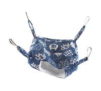 WOONEKY Hamac Suspendu pour Petit Animal Respirant Bleu Lit Confortable Et Spacieux pour Hamster Cochon Rat Et Chinchilla Accessoire Pratique pour Cage