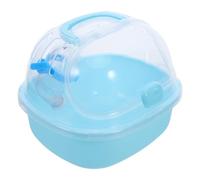 WOONEKY Hamster Carry Cage Portable with Water Bottle Ventilated Small Animal Carrier for Guinea Pig Chinchilla Hedgehog Dwarf Hamster Mouse Shock-Absorbing Travel Enclosure