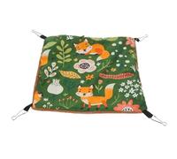 WOONEKY Hamster Hammock Double-Layer Warm Hanging Bed for Small Pets Comfortable Cotton Material Suitable for Guinea Pigs Rats and Ferrets in All Seasons