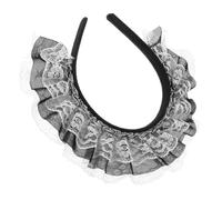 WOONEKY Headband Lolita Dentelle Ajourée pour Cosplay Soubrette Accessoire et Confortable pour Femmes et Filles Style Fêtes et Événements