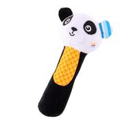 WOONEKY Hochet Peluche Animal Mignon Noir et Blanc pour Garçon Fille Mini Facile à Tenir Développement Sensoriel et Motricité Fine Cadeau Naissance Fille Garçon