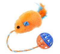 WOONEKY Interactif pour Chat Plastique avec Clochette Morsure Balle Sonore Stimulateur Dactivité pour Dintérieur Favorise Lexercice et Évite Dégâts Aux Meubles