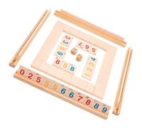 WOONEKY Jeu de Société Bois Shut The Box Portable Interactif pour Adultes et Famille Éducatif pour Fête et Loisirs Améliore Les Compétences Sociales