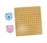 WOONEKY Jeu de Société Go pour Garçon Fille Ensemble Débutants avec Pierres Plateau Portable Coffret Ours Mignon Kit Voyage Familial Éducatif