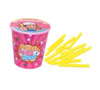 WOONEKY Jeu de Tirage Sort Amusant et Malicieux en Plastique Rose, D’Interaction pour Fête et Anniversaire, Accessoire Créatif pour Garçon et Filles, Jeu de Frites Françaises Ludique