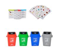 WOONEKY Jeu Éducatif des Déchets pour Garçon Fille de Classification des Ordures et Sûr Développement Mémoire et Conscience Environnementale Ludique pour Garçons et Filles