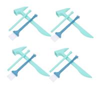 WOONEKY Kit Archéologie Garçon Fille Outils Creuser Marteau Brosse Éducatif Simulation Géologie et Gemmes Anniversaire Garçon Fille