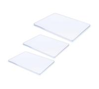 WOONEKY Kit de 3 Plaques de Gel Réutilisables pour Pochoirs d'impression, Matériel Artistique Polyvalent en Gel, Maniement Facile pour Scrapbooking et Décoration Murale