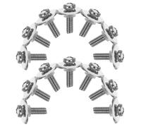 WOONEKY Kit de 40 Vis M5 en Acier Inoxydable Rondelles Métalliques et Joints en Silicone Résistant Haute Température pour Fixation de Poignées de Couvercles de Casserole, Réparation