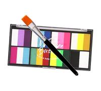 WOONEKY Kit De Peinture Corporelle Visage Et Corps 8 Couleurs Divisible, Peinture à L'eau Rapide Séchage, Pigments Maquillage Pour Adultes, Fête Et Cosplay, Inclus 1 Bâton Applicateur