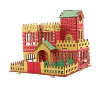 WOONEKY Kit de Puzzle Maison Bois DIY Construction pour Garçon Fille Modèle à Assembler Manuellement Matériau et Précis pour Jouets Éducatifs Garçons Filles