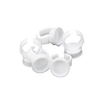 WOONEKY Kit d'Extensions de Cils Anneaux Porte-Colle en 100 Pièces Grand Format Pratique pour Application Rapide pour Extensions de Cils Compatible Colles Professionnelles