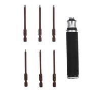 WOONEKY Kit d'Outils Modélisme Noir Tournevis Hexagonaux Précision Clés de Réparation pour Voitures Rc Hélicoptères et Maquettes Léger et Portable pour Bricolage et Assemblage