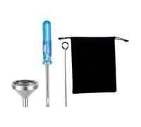 WOONEKY Kit Entonnoir Mini INOX pour Urne et Bijoux de Crémation Entonnoir Doseur Compact et Léger pour Remplissage Précis des Cendres Accessoire Portable pour Urnes Pendentifs
