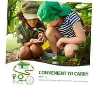WOONEKY Kit Exploration Insectes Garçon Fille avec Boîte Observation Transparente Pince Loupe Compact Réutilisable pour Activités Plein Air et Apprentissage Scientifique