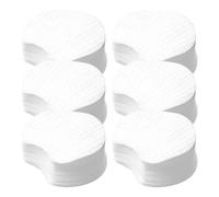 WOONEKY Lingettes Démaquillantes Épaisses en Non-Tissé Format Demi-Lune Perforé 2400 Pièces Douces et Absorbantes pour Yeux et Visage pour Peau Sensible et Extensions de Cils Usage