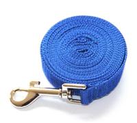 WOONEKY Longe pour Chien Bleu Laisse de Dressage Solide avec Connecteur Chromé Résistant pour Entraînement Extérieur