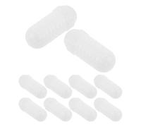 WOONEKY Lot de 10 Boîtes à Appâts Vivants Blanches Renforcées 8 X 3,5 Cm Petits Trous, Cage à Appâts pour Pêche en Extérieur, Boîte de Rangement, Crevettes et Crabes, Accessoire Pratique