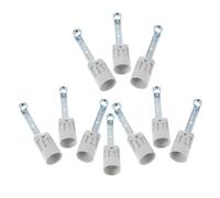 WOONEKY Lot de 10 Douilles Céramique E14 à Vis 100 Mm pour Ampoules Bougie Candélabre, Culot E14 Compatible Lustres et Plafonniers, Fixation Stable et Résistance la Chaleur