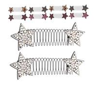 WOONEKY Lot de 10 Pinces à Cheveux Invisibles Multicolores Extensibles Peignes Intégrés Fixation Forte pour Chignons et Coiffures Polyvalentes Quotidien