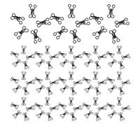 WOONEKY Lot De 100 Crochets En Laiton Pour Soutien-Gorge Fournitures De Couture Fermoirs Et Boucles D'Extension Décoration Fermeture Pour Vêtements Et Jeans Boutons De Serrage