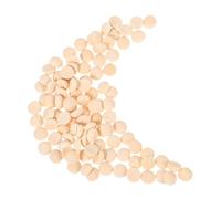 WOONEKY Lot De 100 Perles Et Boules En Grosses Boules Décoratives Rondes De Forme Inachevée Petites Perles À Trous Pour L'Artisanat La Fabrication De
