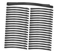 WOONEKY Lot de 100 Pinces à Cheveux Noires en Métal, Courbes Plates, Adaptées pour Femmes et Filles Quotidien