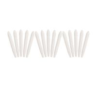 WOONEKY Lot de 15 Pointes de Stylo à Peinture Rechargeables en Fibre Blanche, Compactes et Flexibles, pour Bureau et École