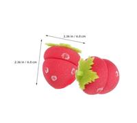 WOONEKY Lot De 18 Bigoudis En Mousse Fraise Doux Pour Femmes, Bigoudis Sans Chaleur, Rouleaux Souples Pour Boucles Naturelles Nuit, Coiffage Protecteur Cheveux, Usage Sommeil