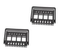 WOONEKY Lot De 2 Boîtes De Rangement Pour Outils De Ponçage Des 16 Emplacements Organiseur De Manucure Compact Étui Pour Nail Art Inserts De Ponçage Noir