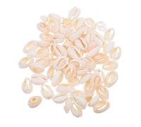 WOONEKY Lot De 2 Colliers Irréguliers Naturels - Accessoires D'Artisanat - Mm - Mini Coquillages Océaniques Faits À La Main - Vases Cauris - Breloques - Pendentifs - Perles -