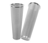 WOONEKY Lot de 2 Filtres à Infusion à Froid en Acier Inoxydable 304 Compatibles Bocaux Mason 8X15 CM Passoire Réutilisable à Large Ouverture pour Café Cold Brew et Thé Glacé