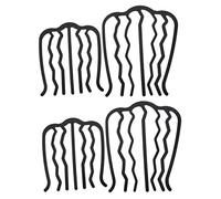 WOONEKY Lot De 2 Fourchettes À Cheveux En Forme De U Pour Filles Peigne Latéral Pour Tresses 2 Pièces X 2