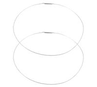 WOONEKY Lot de 2 Joints de Porte pour Lave-linge, Collier de Serrage en Acier Inoxydable, Ressort Acier Ressort, Diamètre 34 Cm, Joint en Caoutchouc Étanche, Accessoires Compatibles