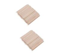 WOONEKY Lot De 2 Outils Pour Enlever Les Cuticules Des Bâtonnets En Bois Repousse-cuticules Orange Doux Pour Nail Art 100 Pièces X 2