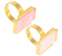 WOONEKY Lot de 2 Palettes de Couleurs pour Manucure Présentation Ongles de Couronne Matériau Lisse Facile à Nettoyer Dimensions Couleurs Blanc et Rose Accessoire pour Mélange et