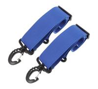 WOONEKY Lot de 2 Sangles de Fixation de Snowboard en Nylon Bleu Réglables Boucle Laisse de Transport Résistante à l'usure pour Chaussures de Ski et Bottes Accessoire Pratique pour