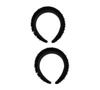 WOONEKY Lot De 2 -têtes Épais À Larges Bords Pour Femmes -têtes Noirs Décoratifs